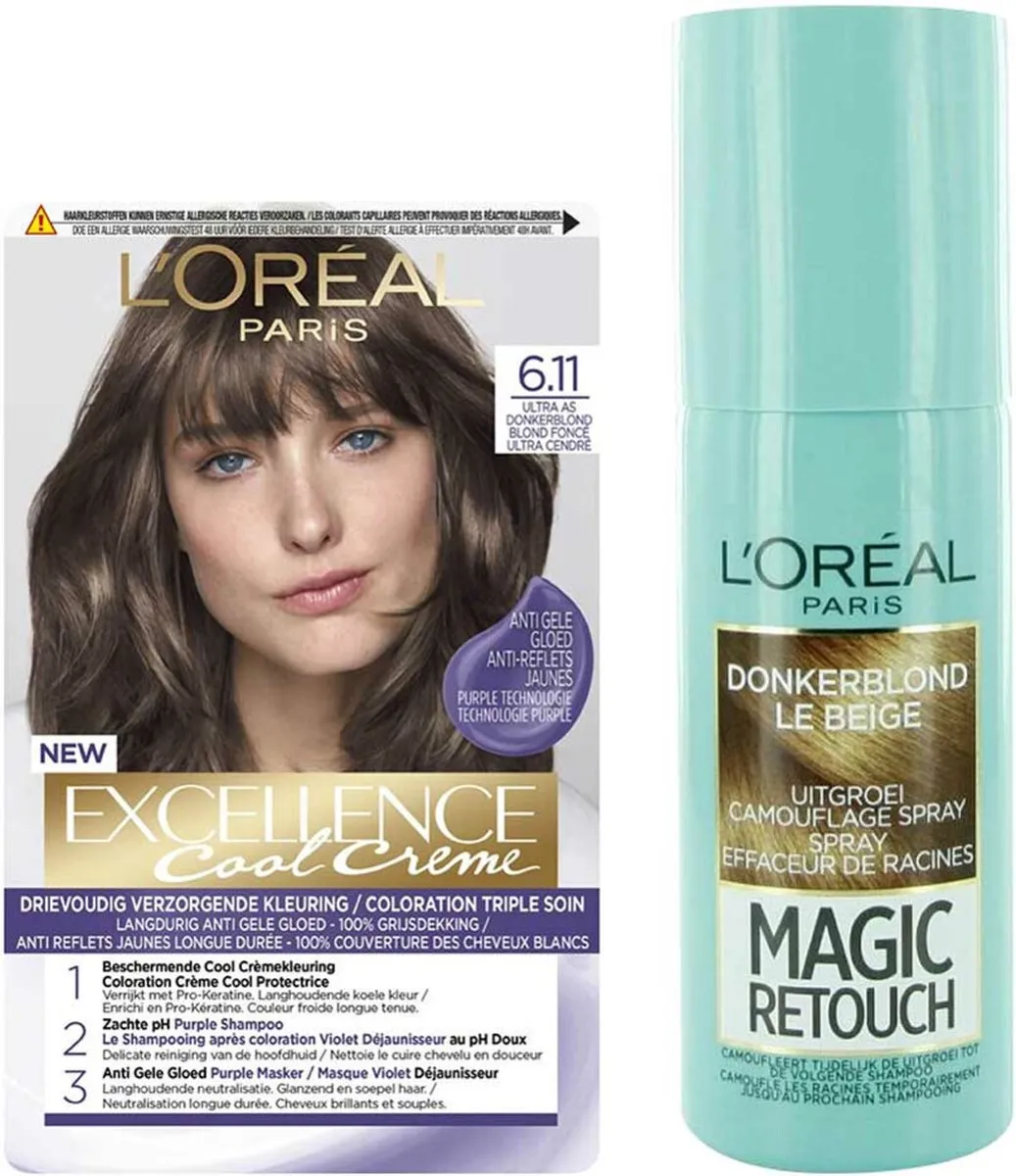 L'Oréal Paris Cool Cream Donkerblond + Uitgroeispray
