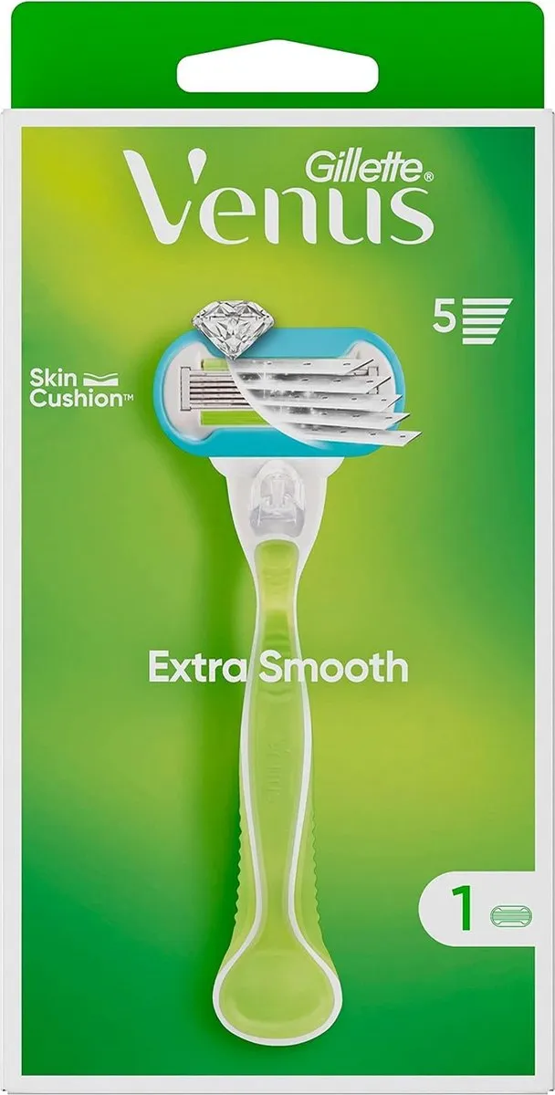 Gillette Venus Extra Smooth Scheermes - Groen - 5 Bladen
