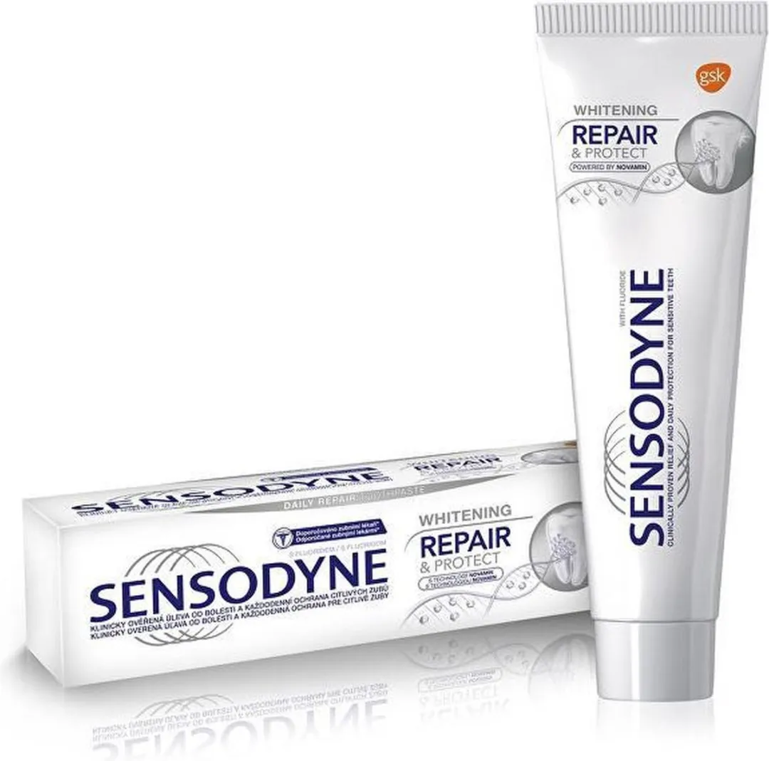 Sensodyne Repair & Protect Whitening Tandpasta 75ml - 12 Stuks