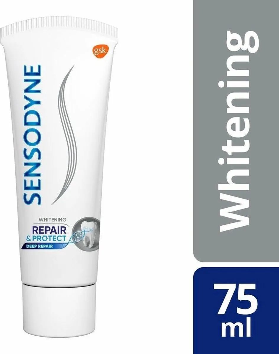 Sensodyne Repair & Protect Whitening Tandpasta 75ml - 12 Stuks