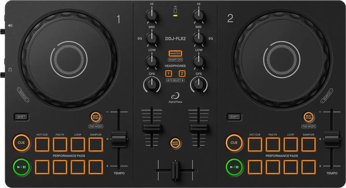 Pioneer DDJ-FLX2 DJ-controller - 2 Kanalen - Zwart