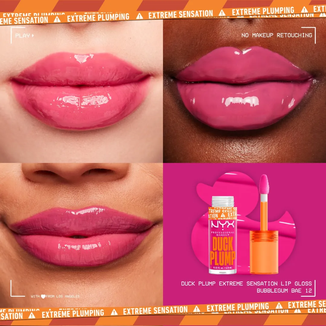 NYX Professional Makeup Duck Plump Bubblegum Bae Lipgloss 6.8ml