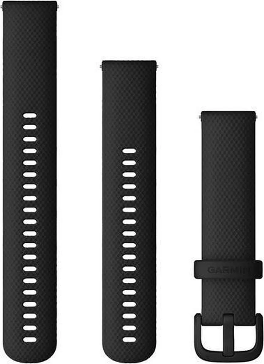 Garmin Siliconen Horlogebandje 20mm - Zwart