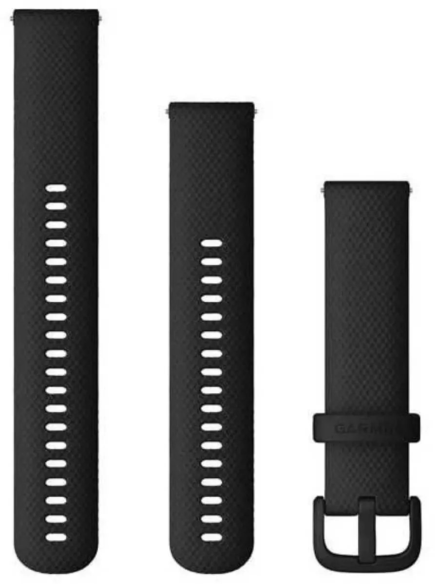 Garmin Siliconen Horlogebandje 20mm - Zwart