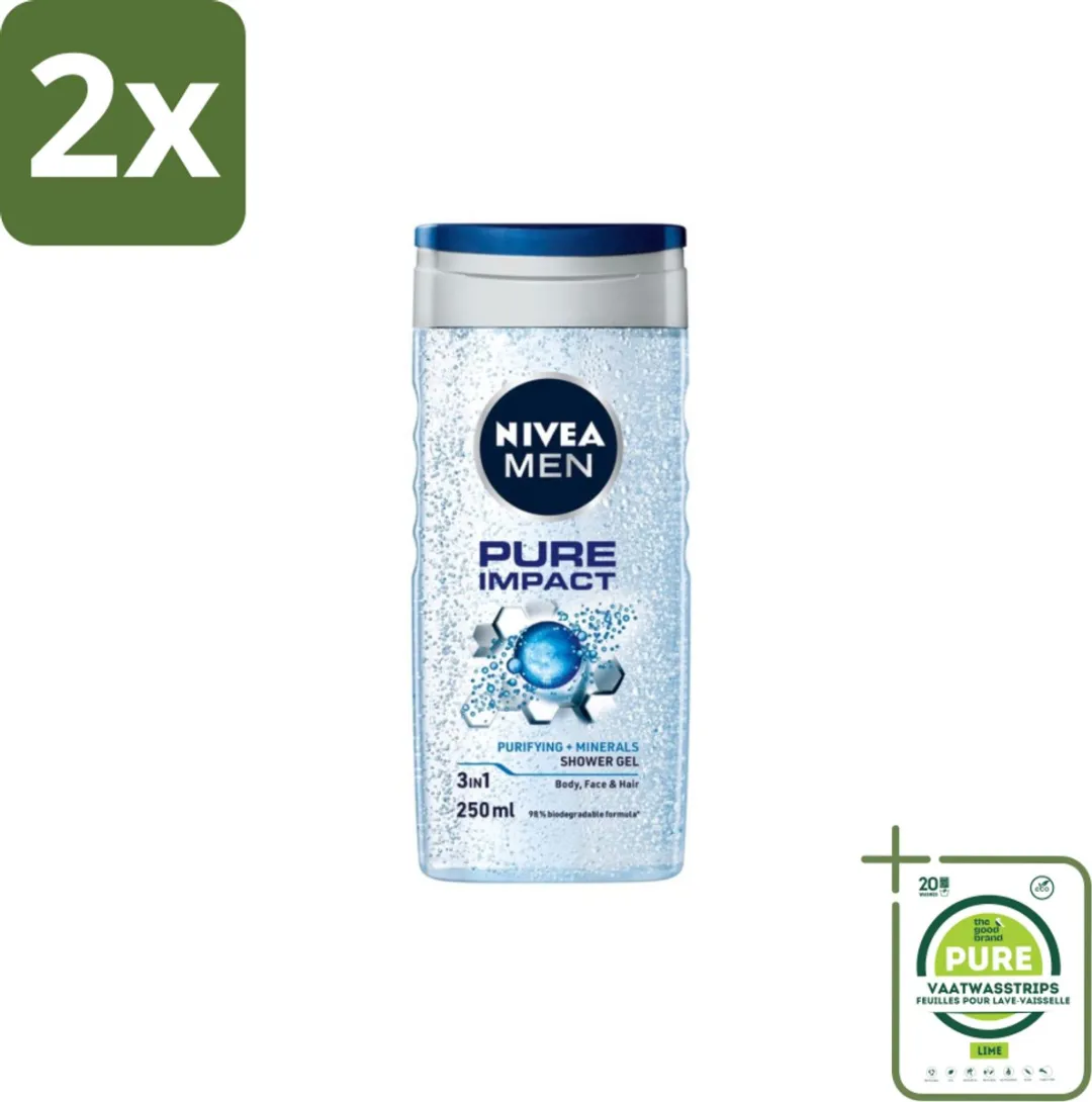 NIVEA Men Pure Impact Douchegel 500ml