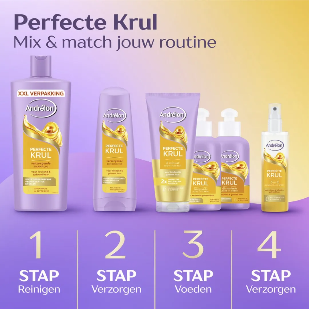 Andrélon Perfecte Krul Shampoo 685ml - 4 Stuks
