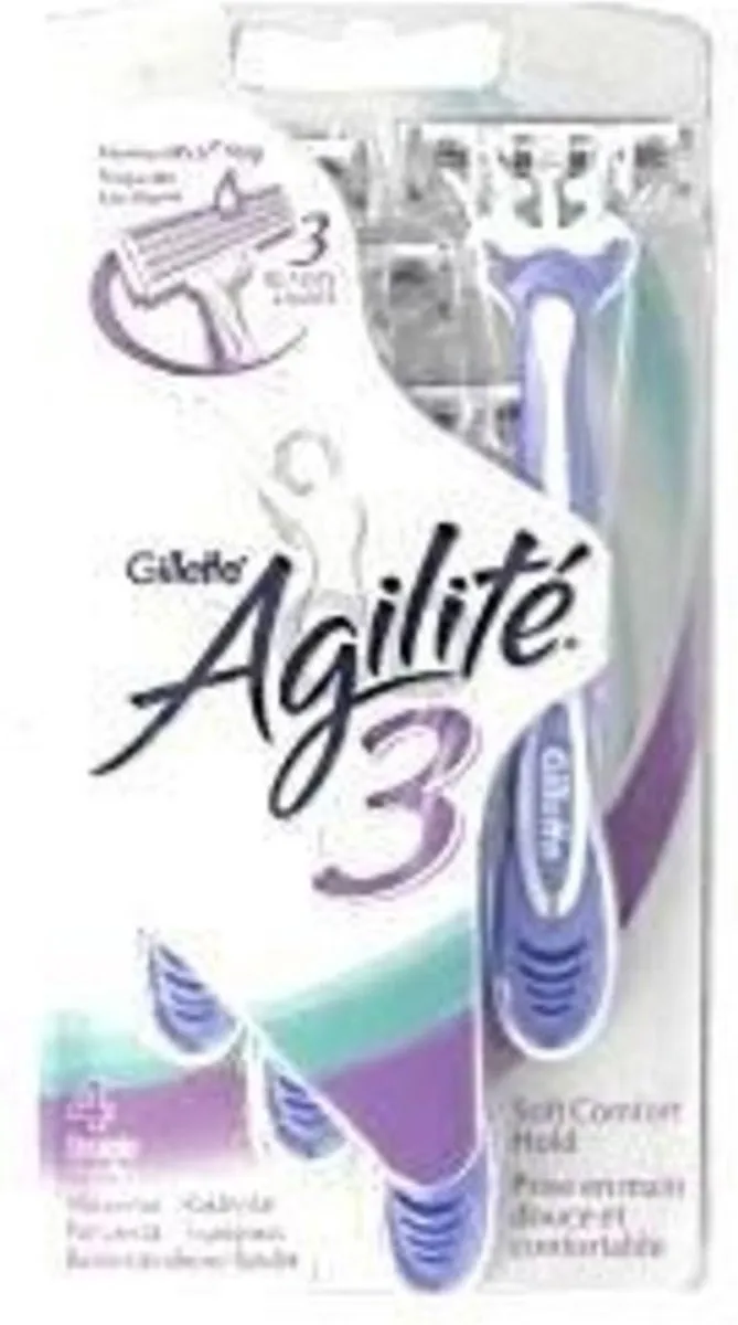 Gillette Agilite 3 Women Wegwerpmesjes - 6 Stuks - Paars/Wit