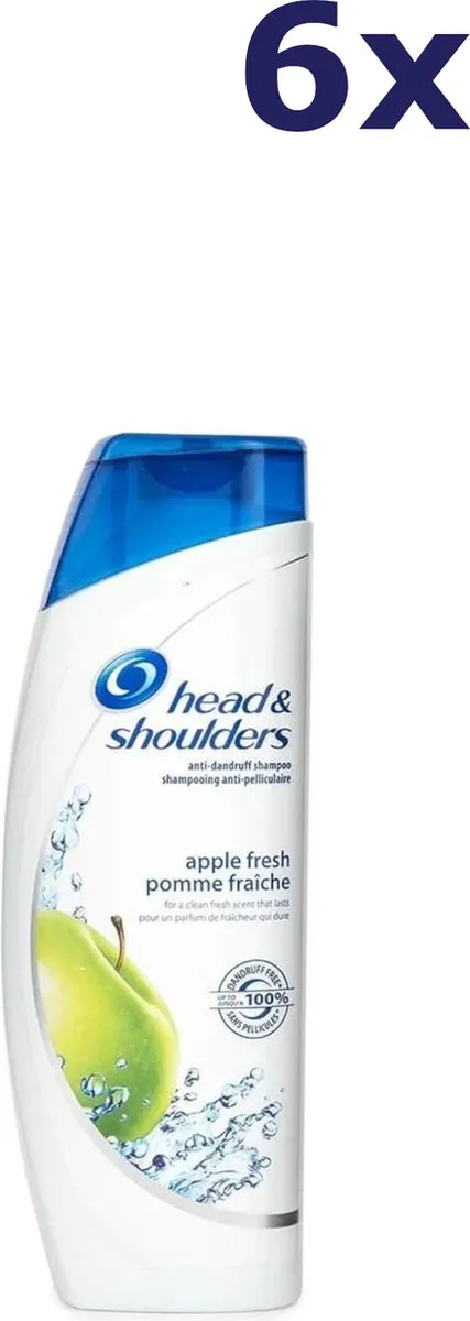 Head & Shoulders Apple Fresh Shampoo - 6x400ml