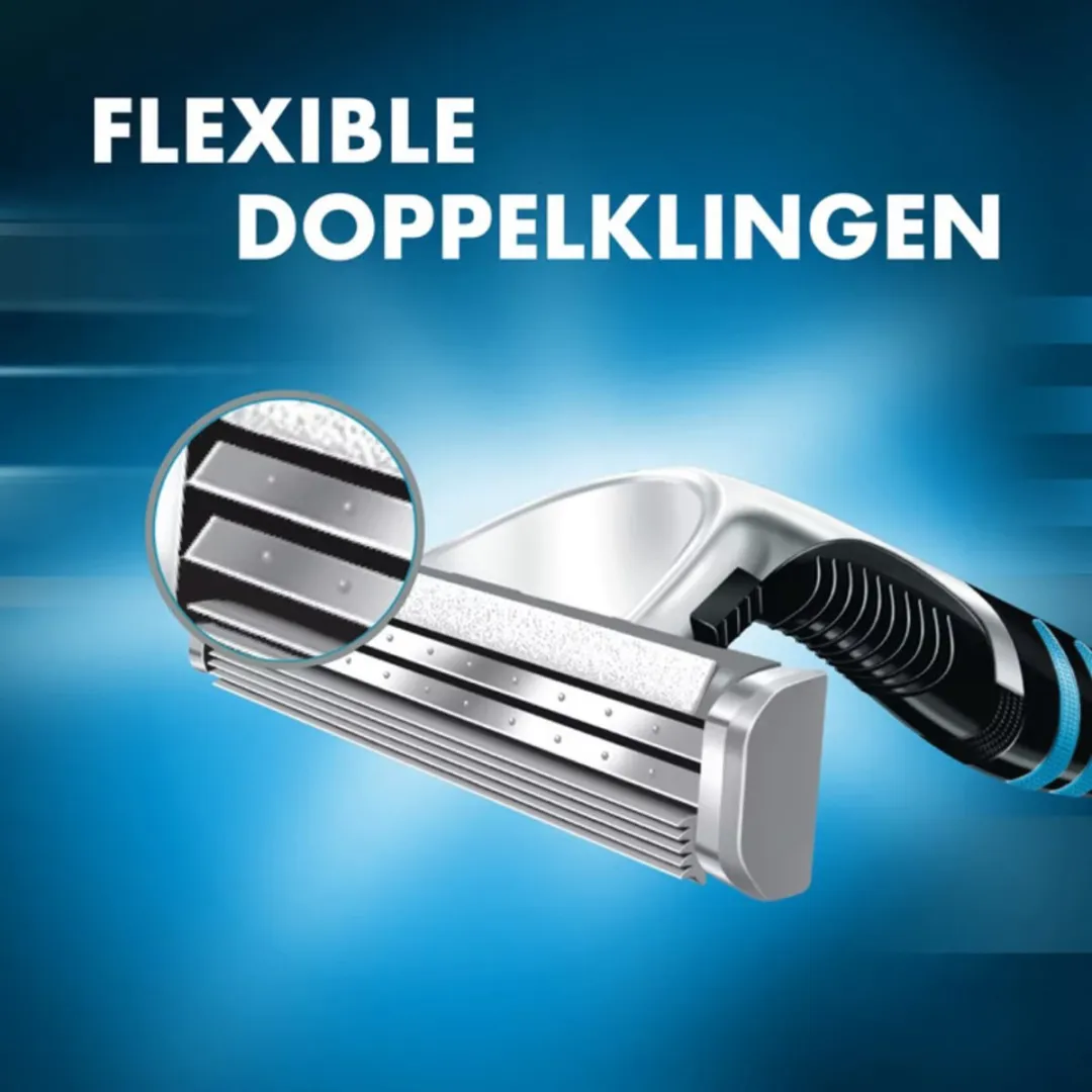 Gillette Sensor Excel Scheerhouder - Blauw + 5 Scheermesjes