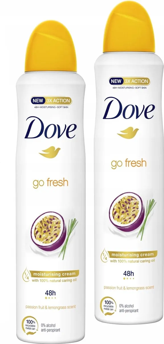 Dove Deo Spray Passievrucht & Citroengras 2x150ml