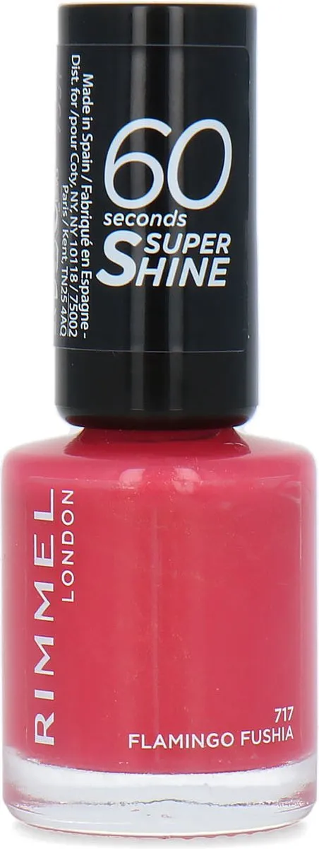 Rimmel London 60 Seconds Supershine Nagellak 717 Flamingo Fushia