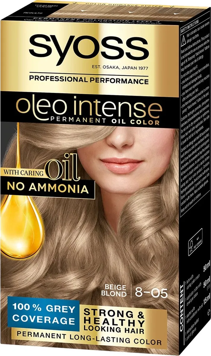 SYOSS Oleo Intense Permanent Haarkleuring Rubio Beige 5ml