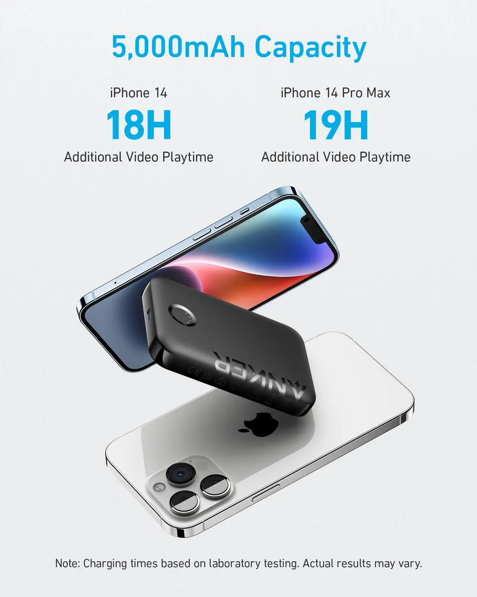 Anker PowerCore Magnetic 5K A1616G11 - 5000mAh - Zwart