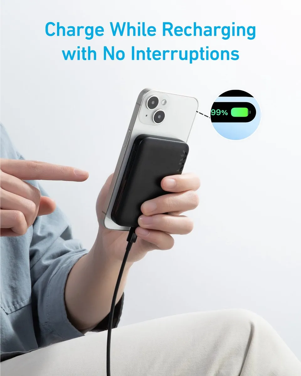 Anker PowerCore Magnetic 5K A1616G11 - 5000mAh - Zwart