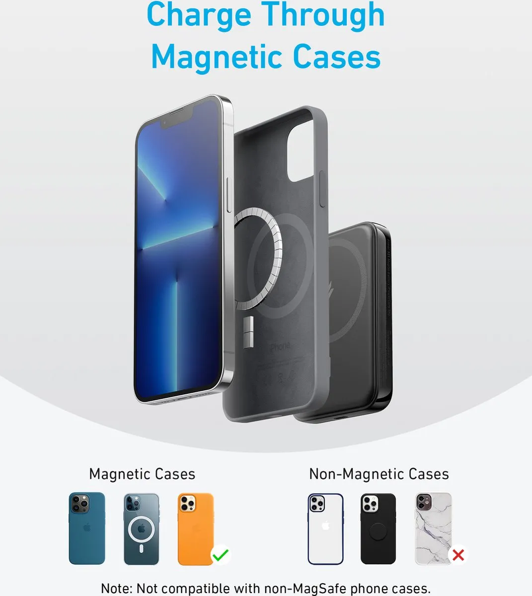 Anker PowerCore Magnetic 5K A1616G11 - 5000mAh - Zwart