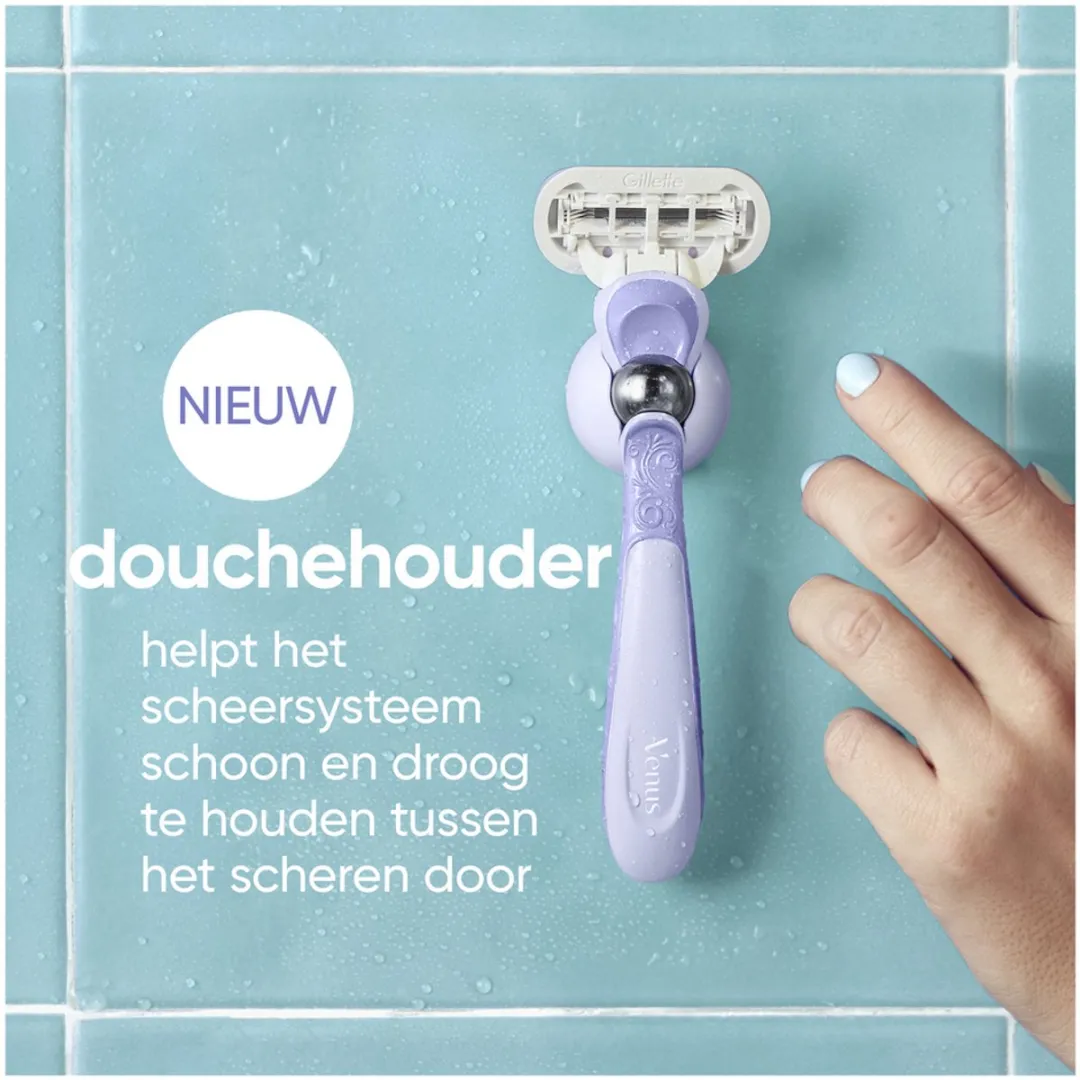 Gillette Venus Extra Smooth Swirl Scheersysteem - 1 Handvat + 5 Mesjes - Paars