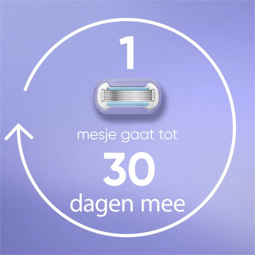 Gillette Venus Extra Smooth Swirl Scheersysteem - 1 Handvat + 5 Mesjes - Paars