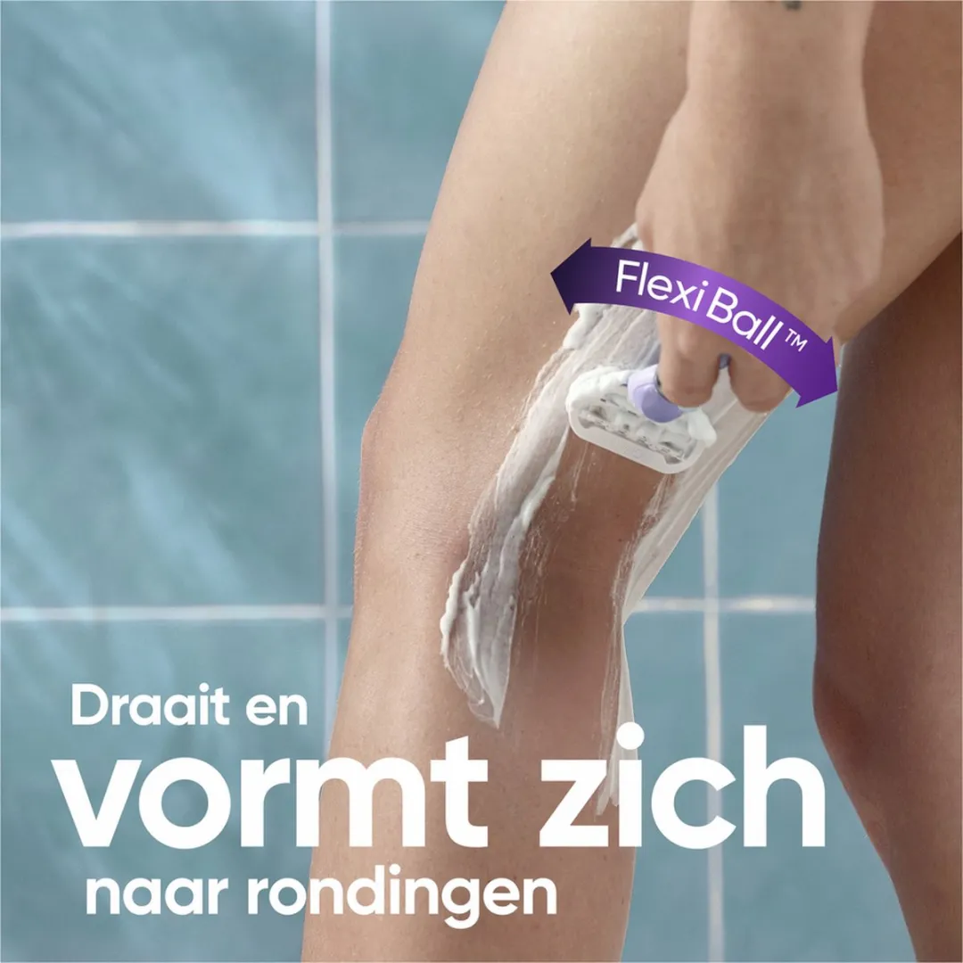 Gillette Venus Extra Smooth Swirl Scheersysteem - 1 Handvat + 5 Mesjes - Paars