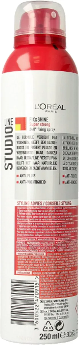 L'Oréal Paris Studio Line Fix & Shine Haarspray 250ml - Super Strong