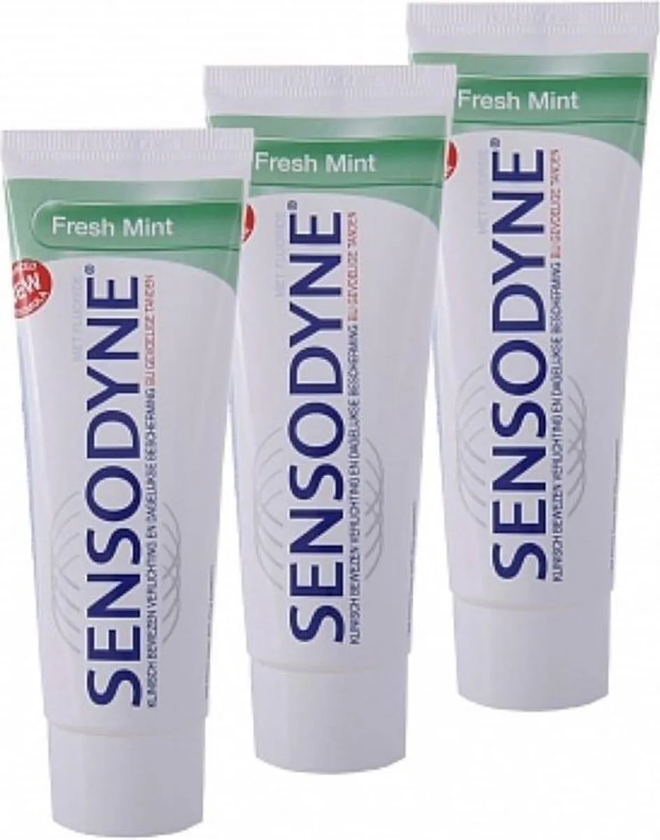 Sensodyne Fresh Mint Tandpasta - 225ml (3x75ml)