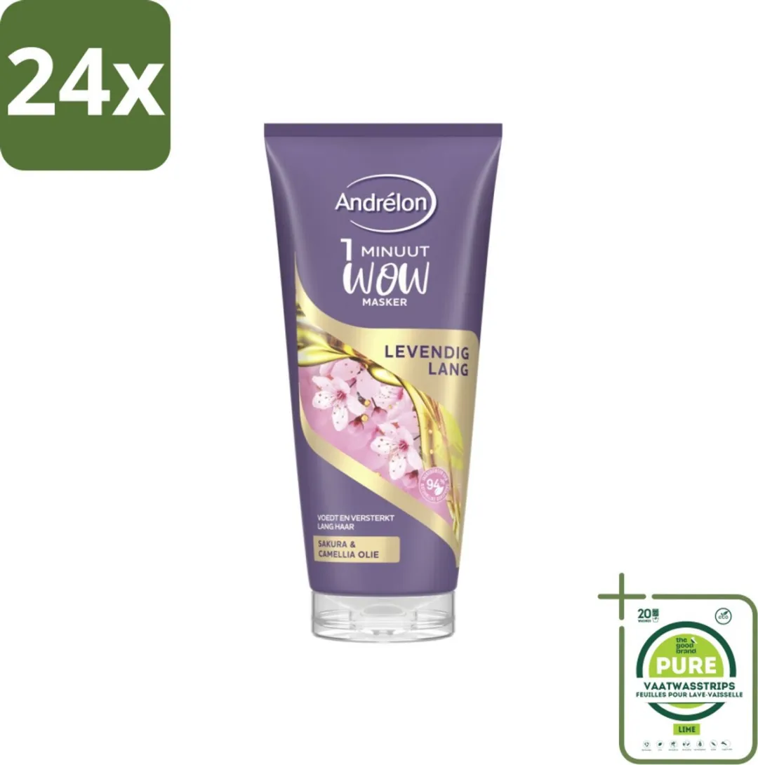 Andrélon WOW Masker Levendig Lang 180ml