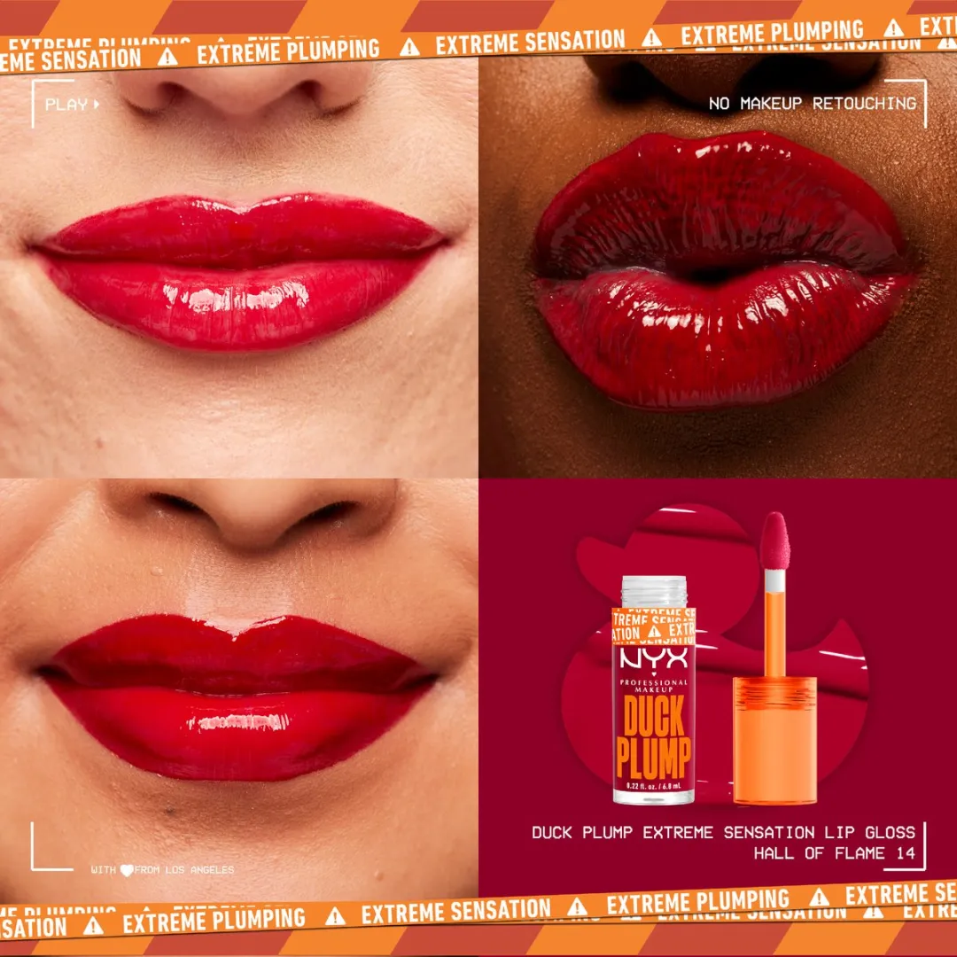 NYX Duck Plump Plumping Lipgloss Hall Of Flame - 6,8ml