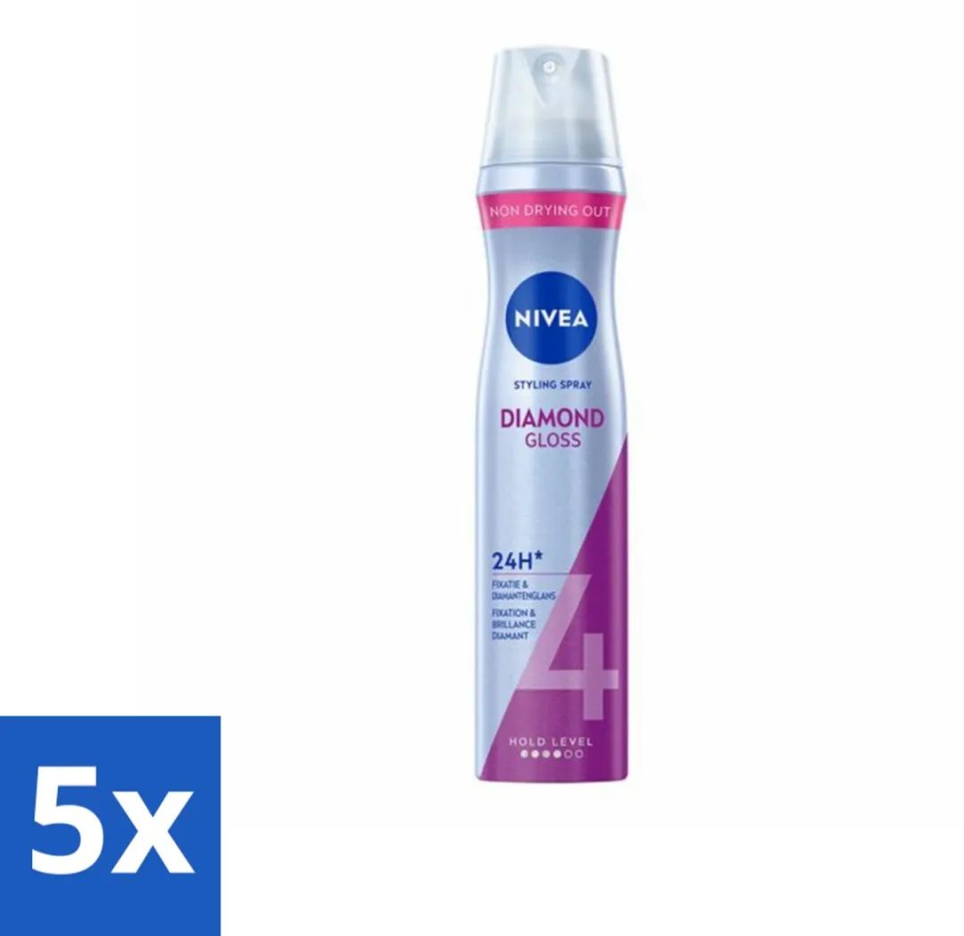 NIVEA Stylingspray Diamantglans Verzorging Sterkte 4