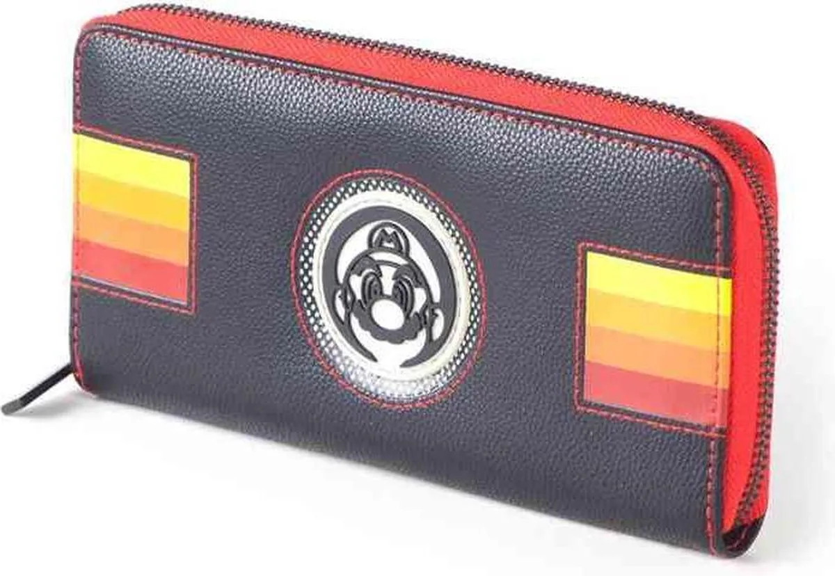 Nintendo Super Mario Dames Portemonnee - Retro Striped Multicolor