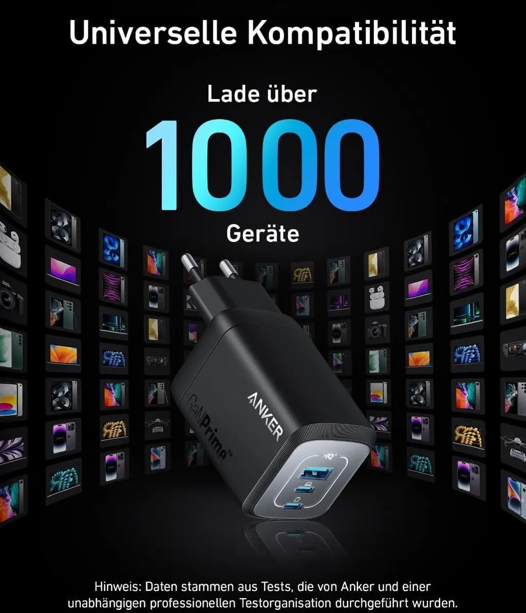 Anker PowerCore 25K A1695H11 Powerbank 25.000mAh - 165W - 3x USB-C