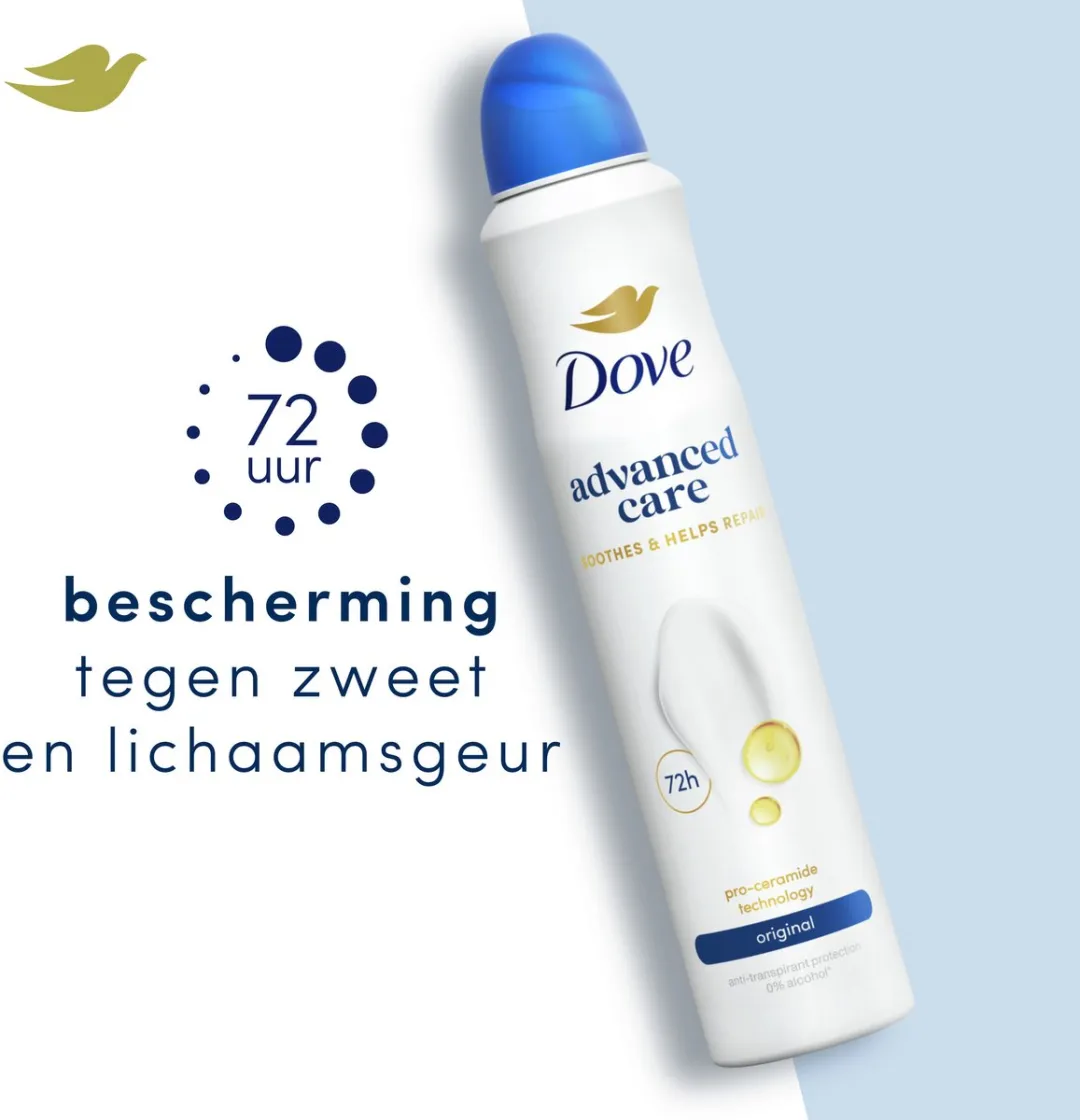 Dove Advanced Care Anti-Transpirant Spray Original - 6x200ml