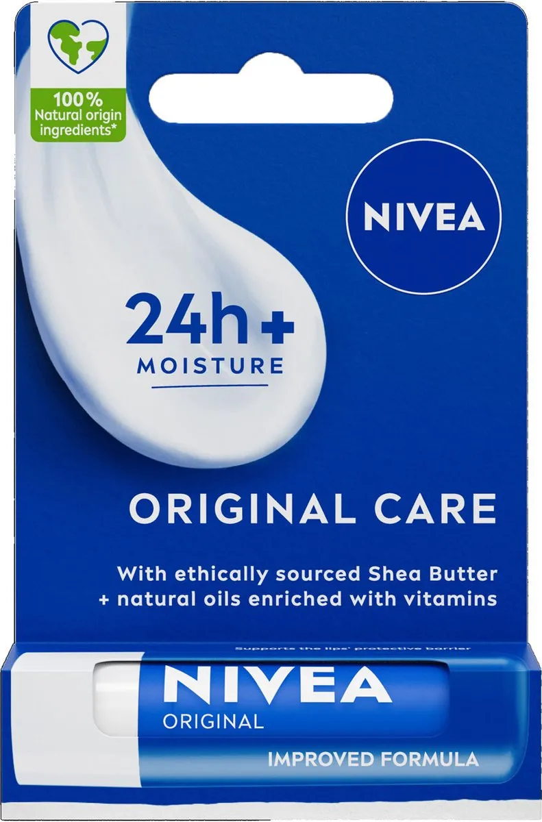 NIVEA Original Care Lippenbalsem 2x5ml