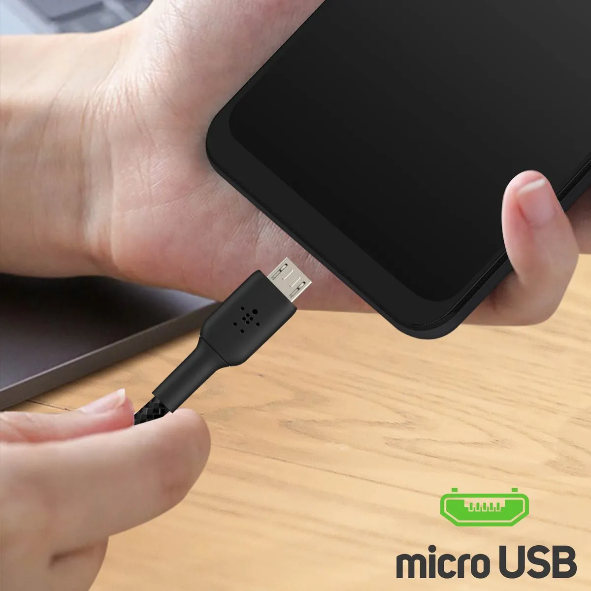 Belkin Boost Charge CAB007BT1MBK Micro-USB naar USB-A Kabel - 1m - Zwart