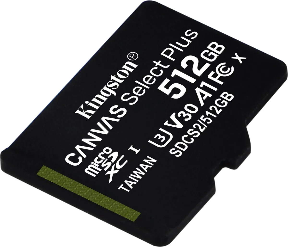 Kingston Canvas Select Plus microSDXC 512GB - Incl. SD-adapter - afbeelding 6 van 6