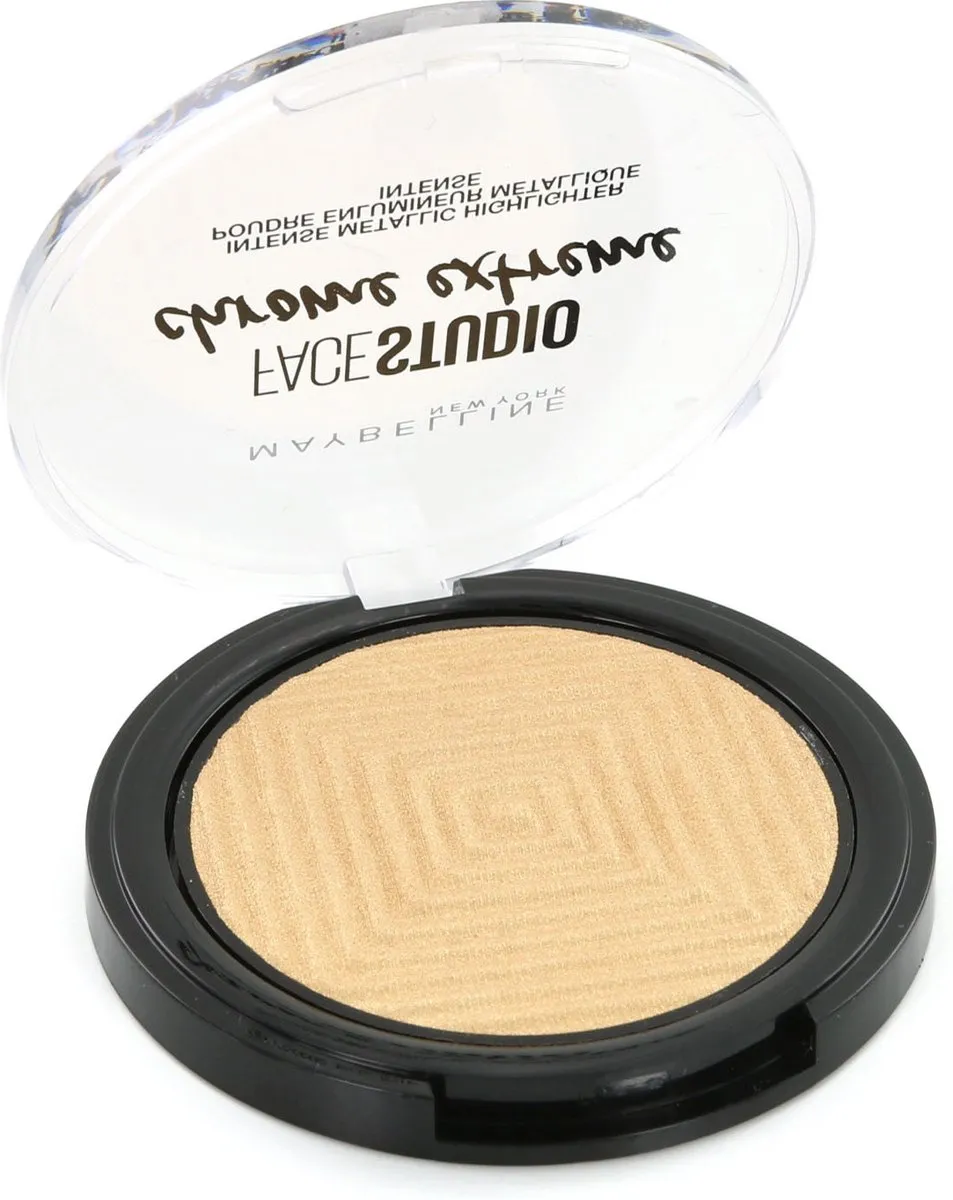 Maybelline Facestudio Chrome Extreme Intense Metallic Highlighter 10ml - Goud