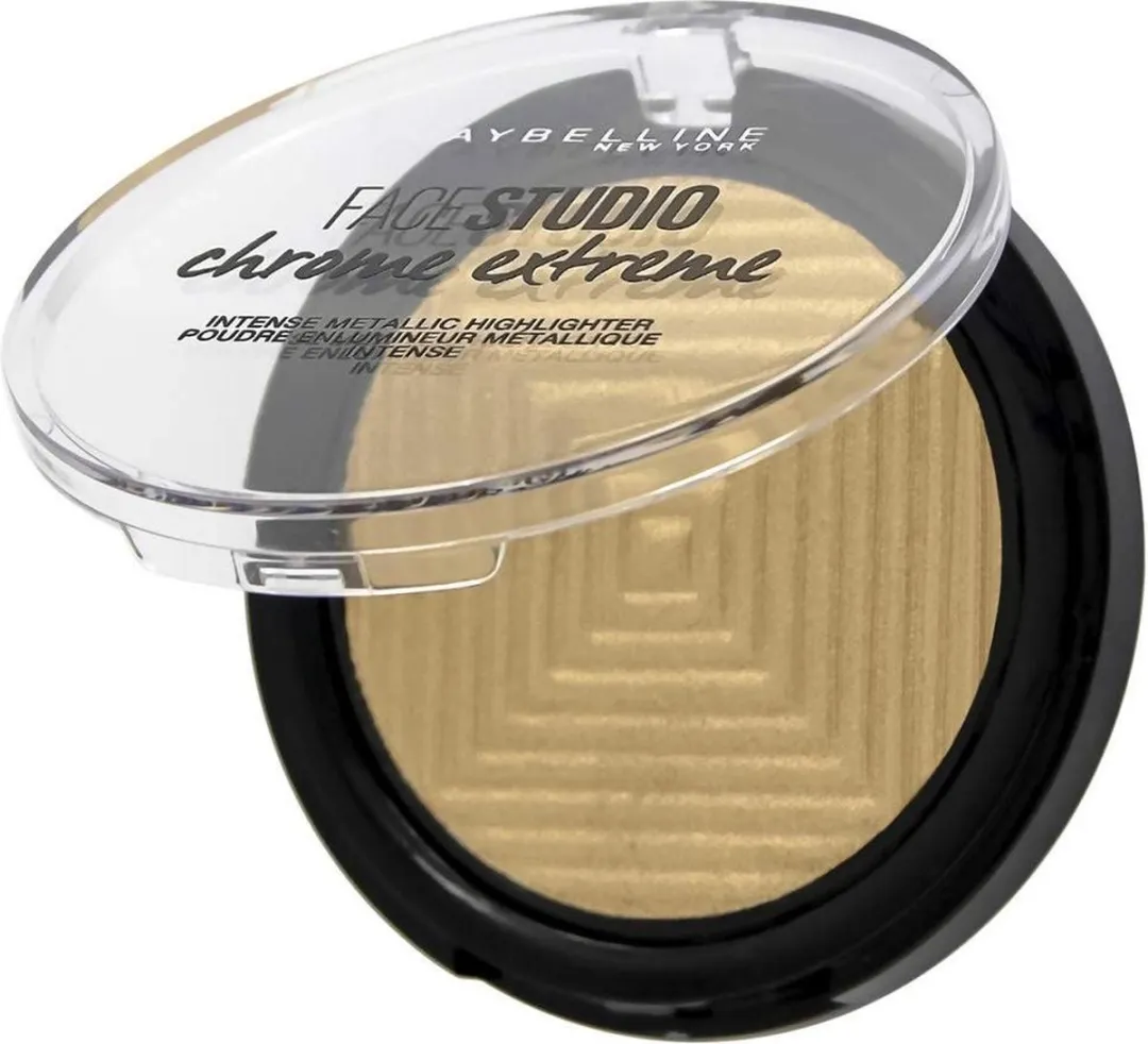 Maybelline Facestudio Chrome Extreme Intense Metallic Highlighter 10ml - Goud