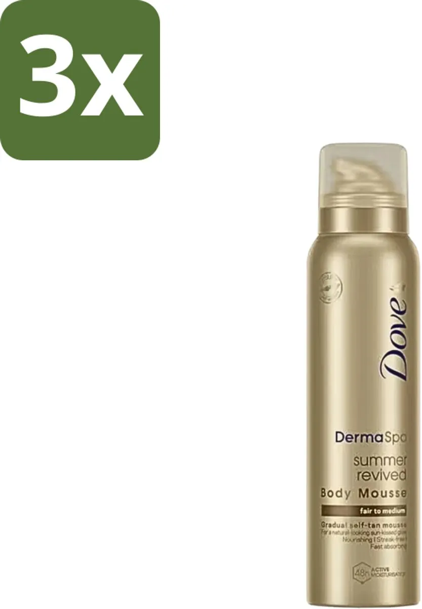Dove DermaSpa Zelfbruiner Tanning Mousse Medium-Dark 450ml