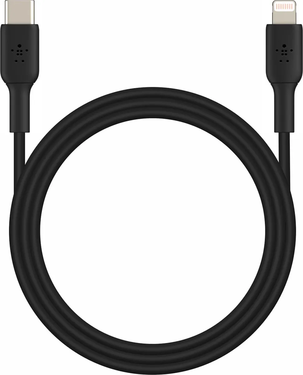 Belkin iPhone Lightning naar USB-C Kabel CAA003bt1MBK - 1m - Zwart