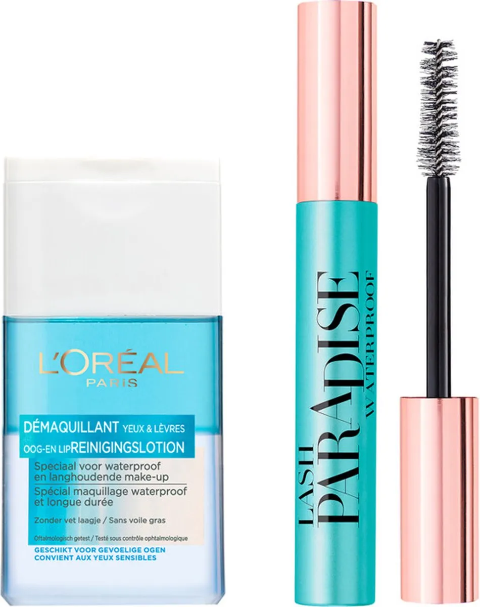 L'Oréal Paris Dermo Expertise Reinigingslotion & Lash Paradise Mascara