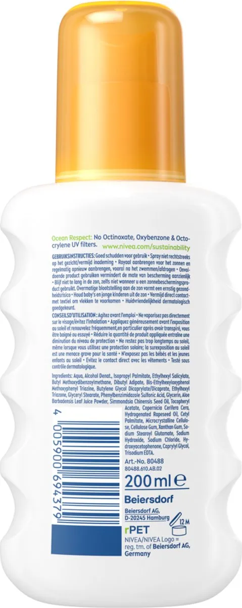 NIVEA SUN Sensitive Immediate Protect Zonnebrandspray SPF 30 - 200ml