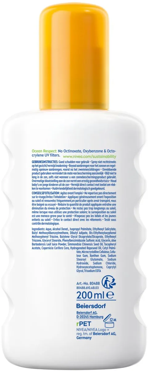 NIVEA SUN Sensitive Immediate Protect Zonnebrandspray SPF 30 - 200ml