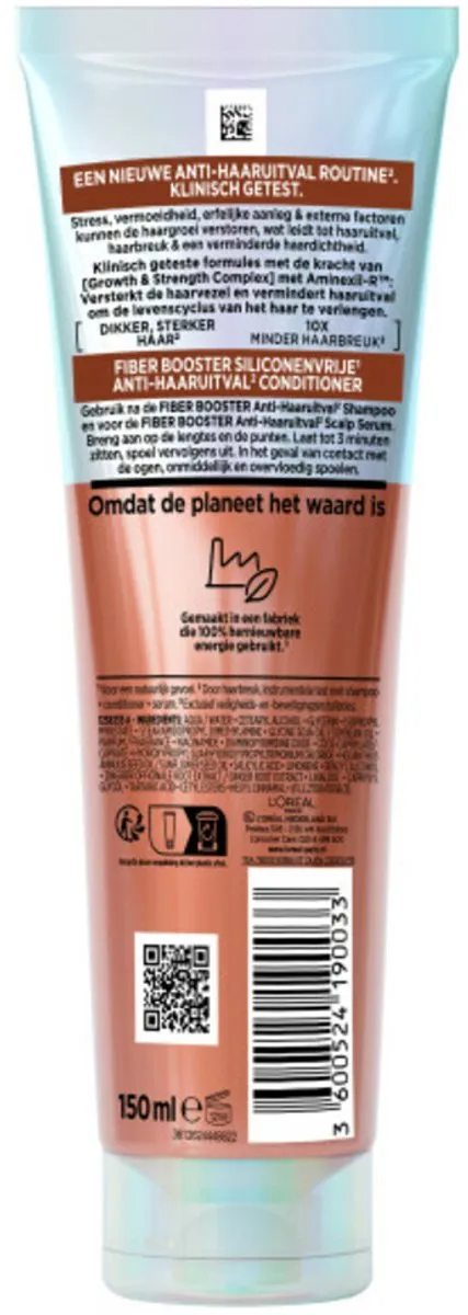 L'Oréal Paris Elvive Fiber Booster Conditioner 3x150ml