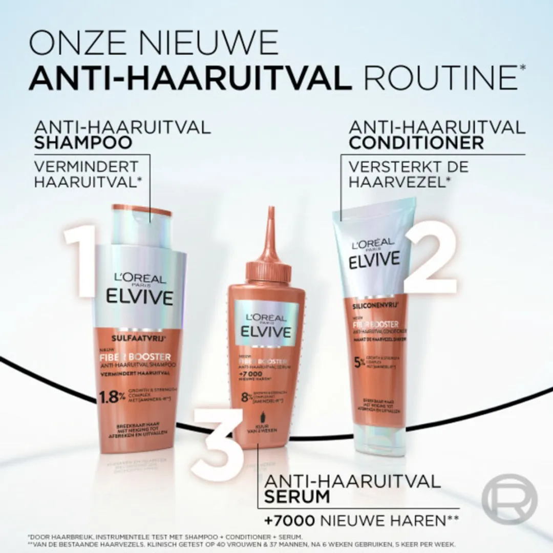 L'Oréal Paris Elvive Fiber Booster Conditioner 3x150ml
