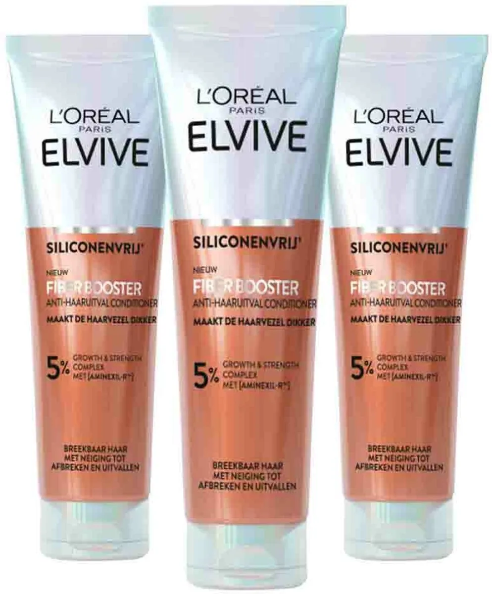 L'Oréal Paris Elvive Fiber Booster Conditioner 3x150ml