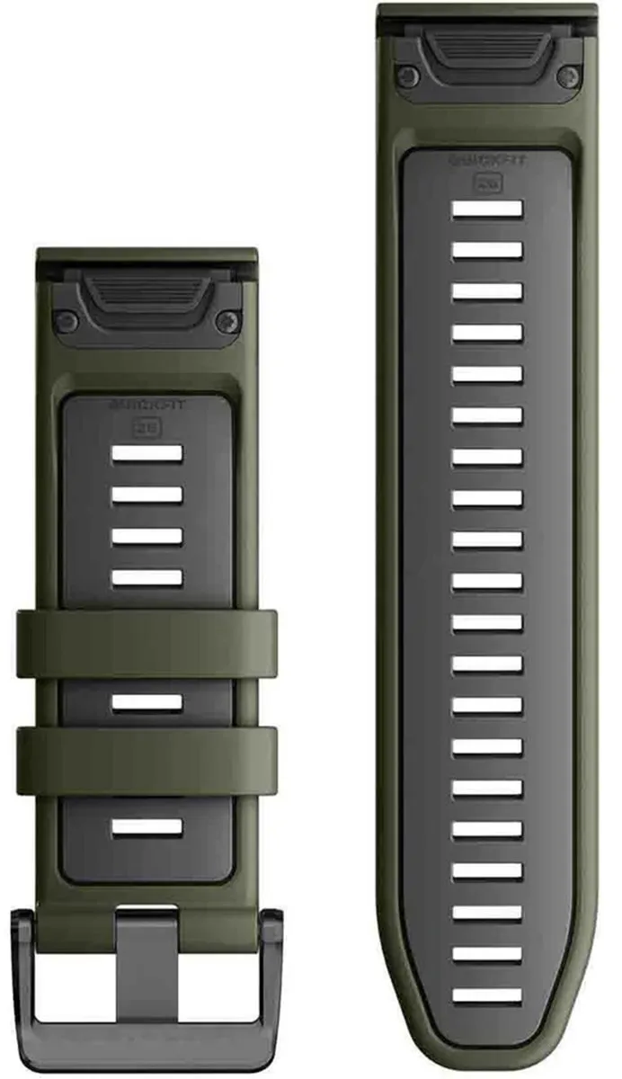 Garmin QuickFit Siliconen Band Moss/Graphite 26mm - Fenix 8