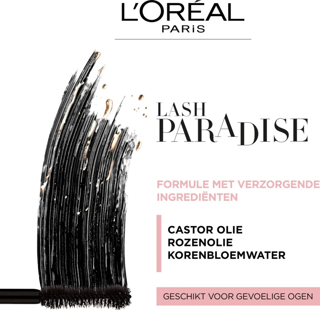 L'Oréal Paris Lash Paradise Mascara 01 Black - 4 Stuks - afbeelding 6 van 6