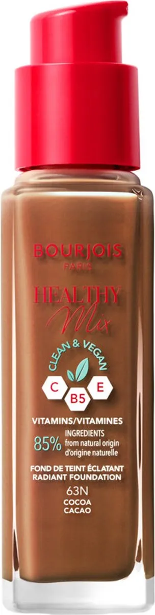 Bourjois Healthy Mix Clean Foundation Cocoa 63N
