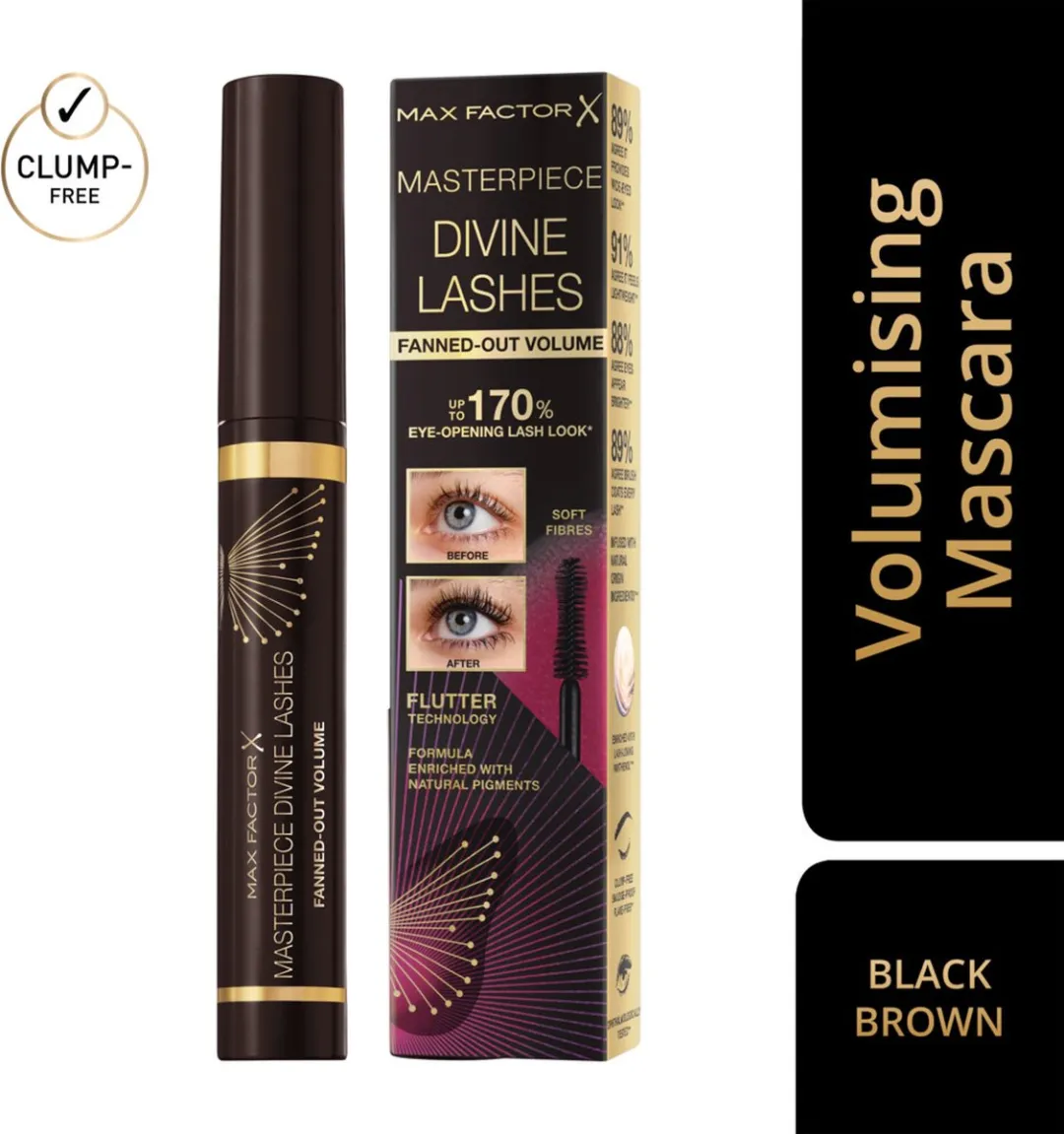 Max Factor Masterpiece Divine Lashes Mascara - Bruin 8ml