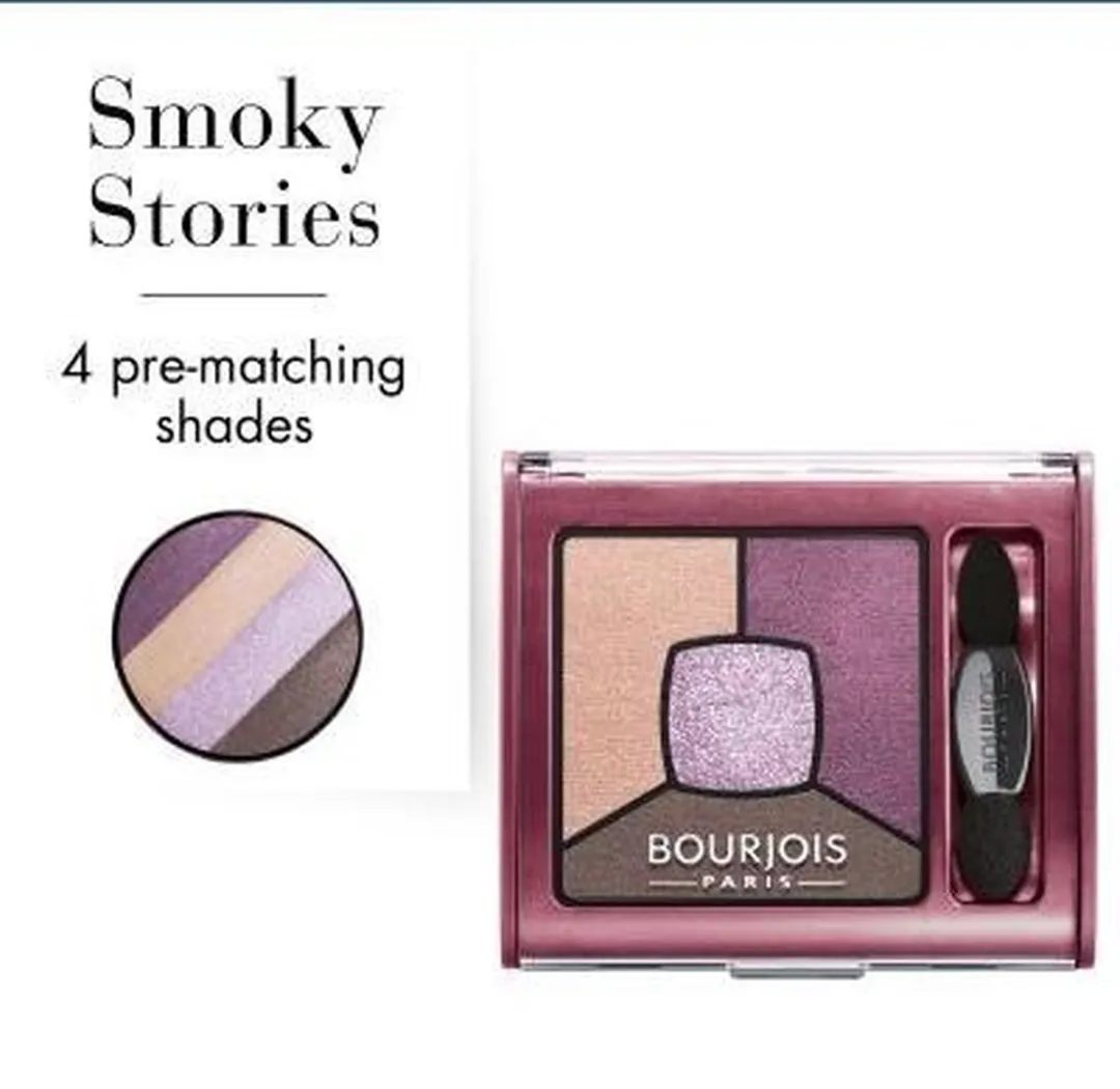 Bourjois Smoky Stories Quatuor Oogschaduw - 15 Briljant Prunette - 4 Kleuren