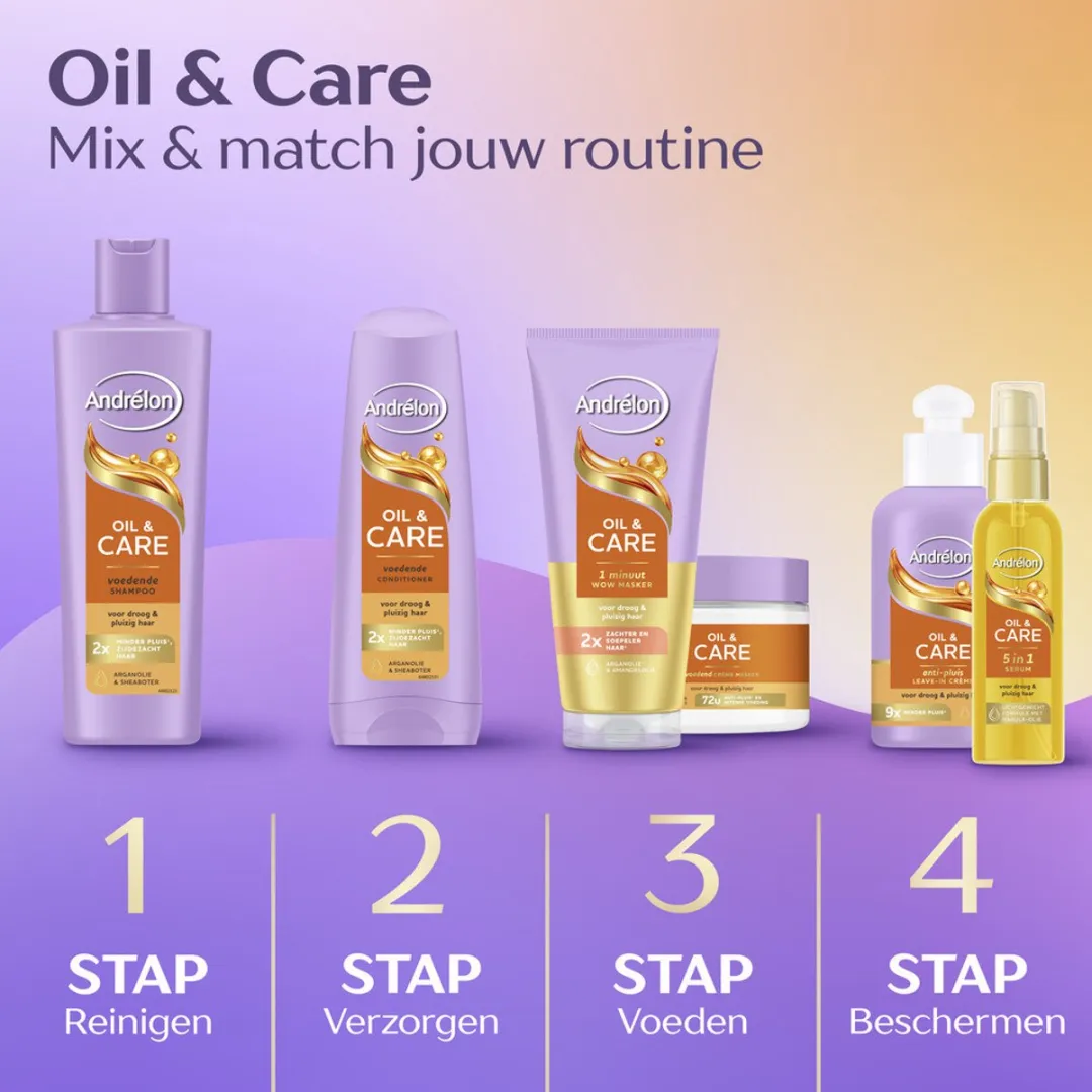 Andrélon Oil & Care Haarserum 75ml - 3 Stuks