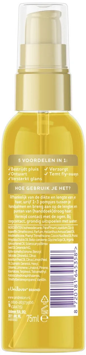 Andrélon Oil & Care Haarserum 75ml - 3 Stuks